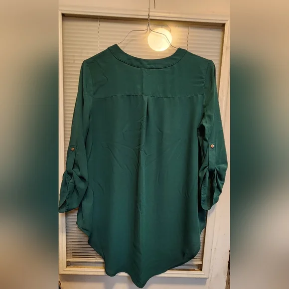 Teal Women's Blouse - Picture 6 of 6